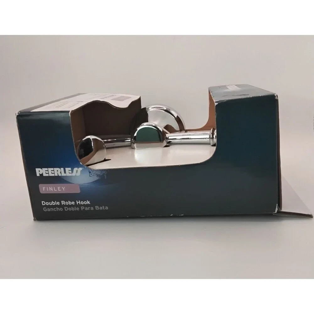 Peerless Finley Chrome Double Robe Towel Hook Model FIN35-PC Bathroom Bedroom